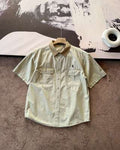 Ralph Lauren Shirt Cotton Utility Pocket Short Sleeve Shirt