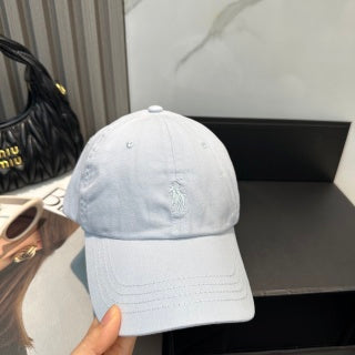 Ralph Lauren Hat Light Blue Tonal Pony Baseball Cap