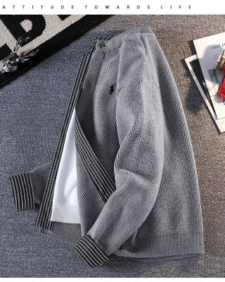 Ralph Lauren Essential Outerwear Half Zip Stand Collar Jacket